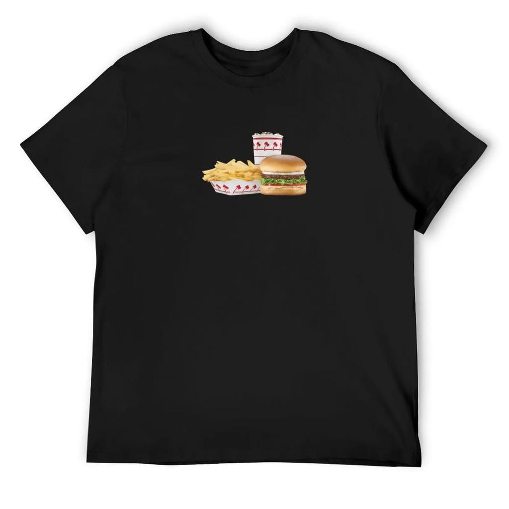 In-n-out Burger T-Shirt T-shirts Oversize Gifts for Boyfriend Aesthetic Clothing Hippie Clothes Mens Designer T Shirt