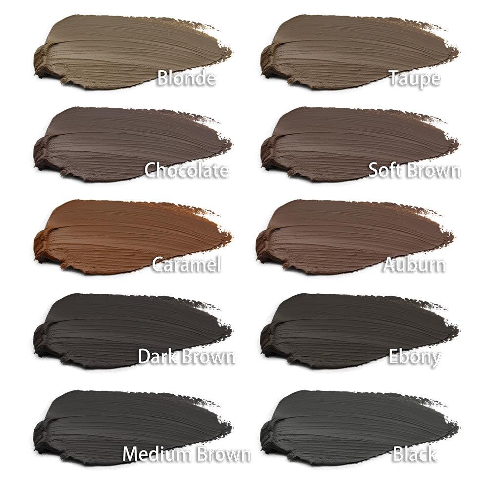 10 Color Long Lasting Dye Eyebrow Cream Eyebrow Nourishing Cream Waterproof Dyeing Cream
