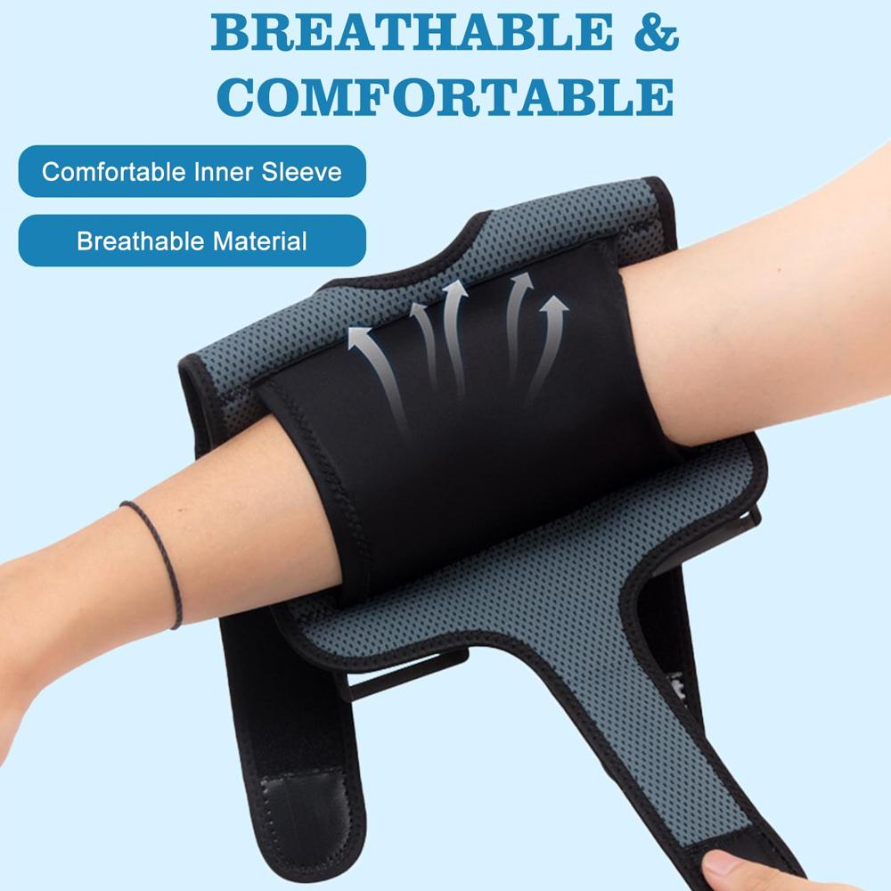 1Pc Elbow Pain Relief, Adjustable Stabilizer With Splint For Ulnar Nerve Entrapment Cubital Tunnel Syndrome, Arm Support Straps
