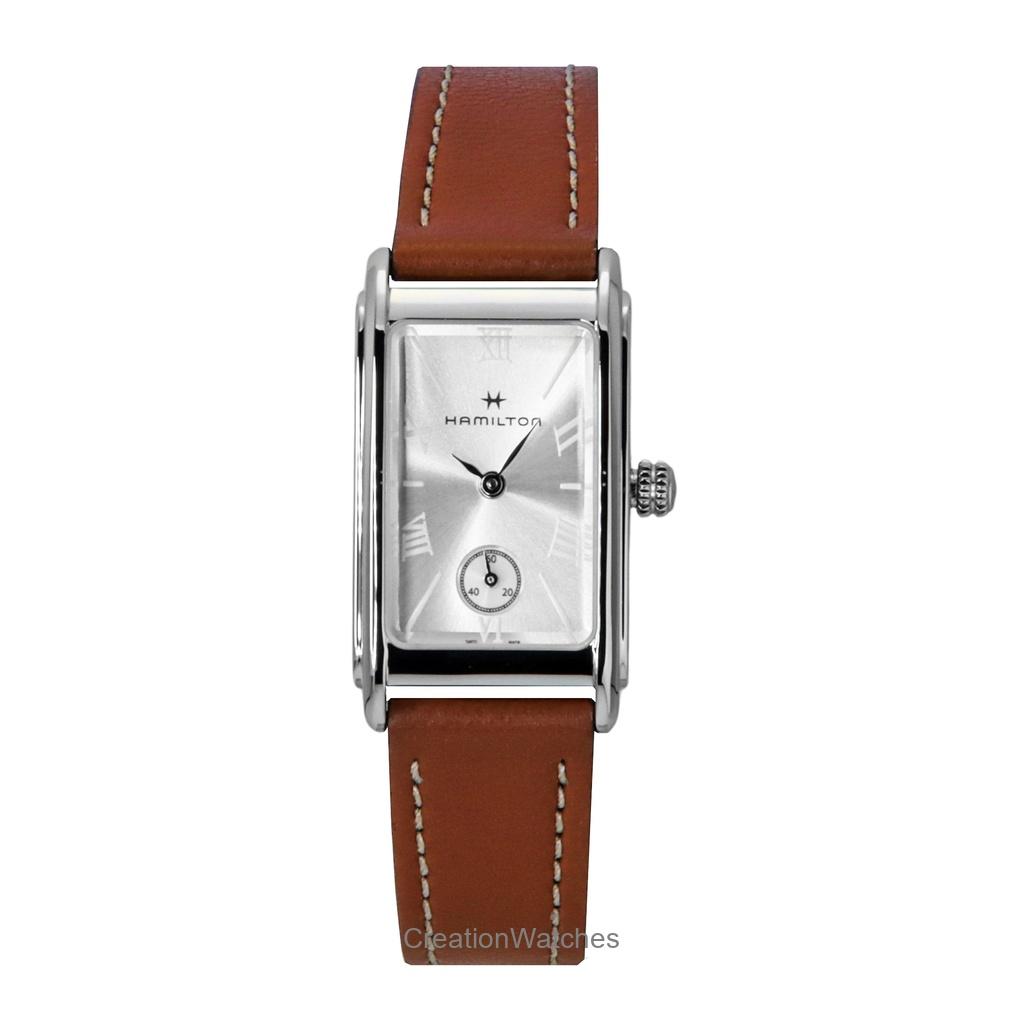 Hamilton American Classic Ardmore Lærreim Sølvskive Kvarts H11221550 Unisex Klokke