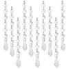 10PCS Acrylic Pendant 15cm Clear Long Drop Shape for Chandeliers Baby Room Christmas Tree