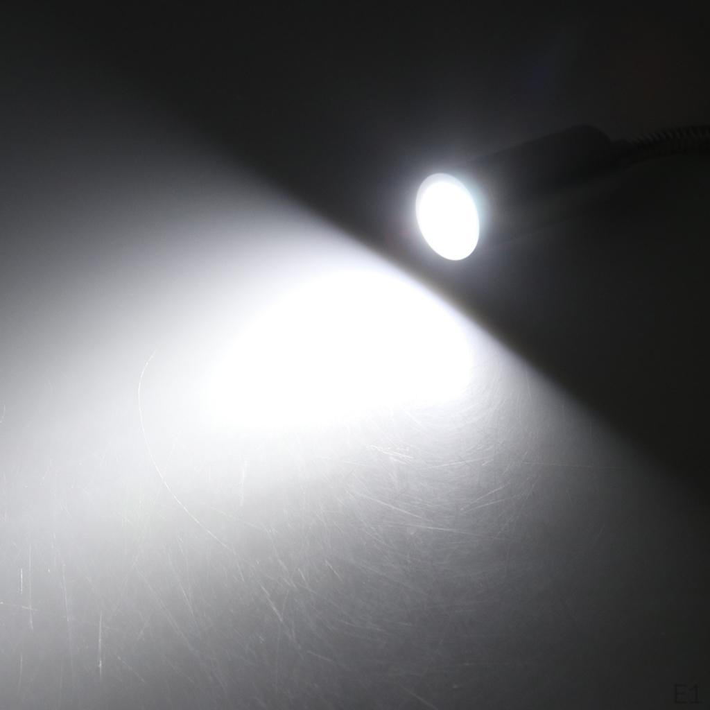 12V 3W 170LM RV Boat LED Reading Light Gooseneck Lamp Wall Surface Mount