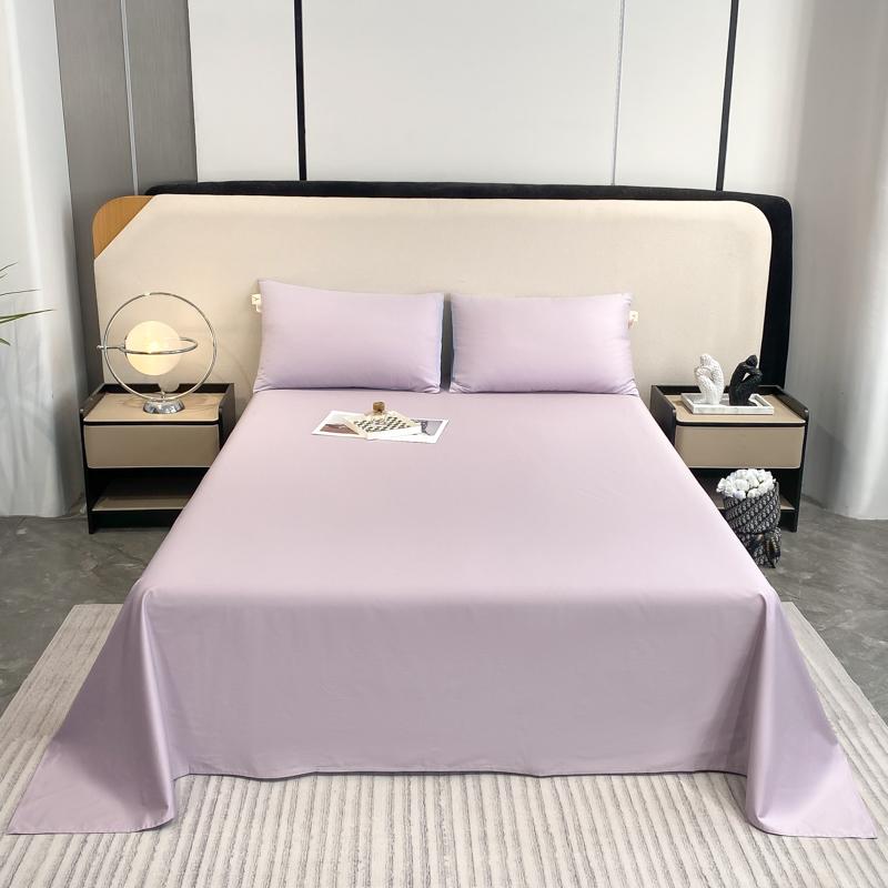 Cotton Bed Flat Sheet for Double Bed Plain Solid Color Top Sheets Single/Queen/King Flat Bedsheets Home Bed Linen Sheets
