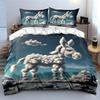 Cloud Animal Art Decor Set Soft Skin-Friendly Bedding Set Includes 1 Duvet Cover And 2 Pillowcase Gift