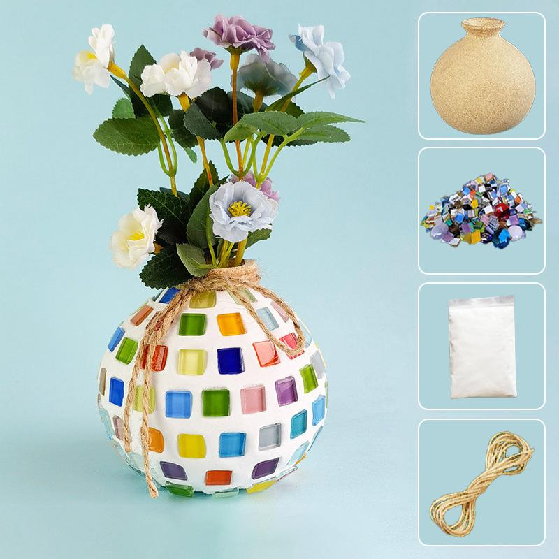 

1шт DIY головоломка игрушка ручная работа украшение дома креативная мозаика ваза материал деревянный орнамент