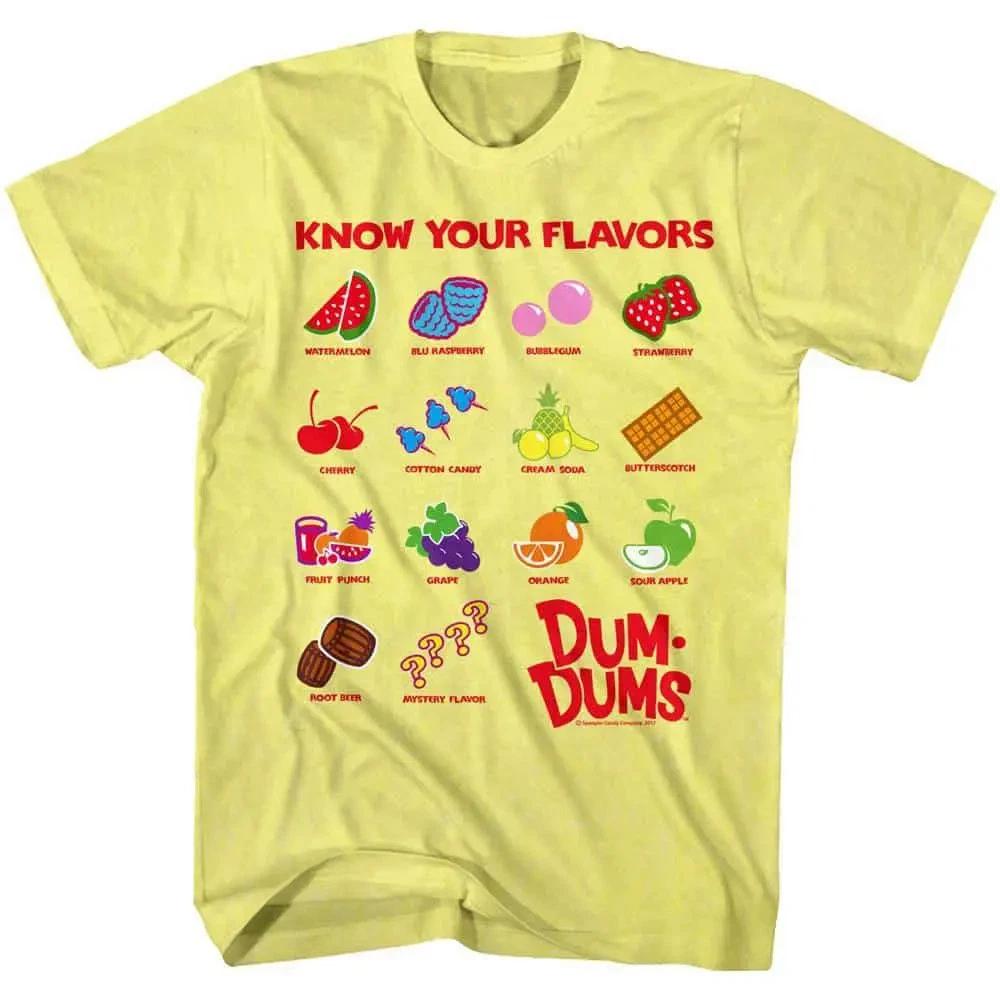 Dum Dums Lollipops Know Your Flavors Men's T Shirt