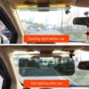 1 Stück HD Anti-UV Anti-Blendschutzbrille Clip-On-Fahrfahrzeugschild für Sichtvisier Drehbarer Fahrspiegel Auto-Sonnenblende