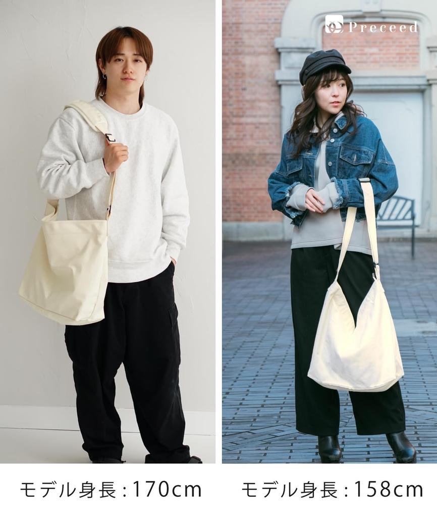 Canvas Tote Bag Shoulder Bag [Preceed] Men's