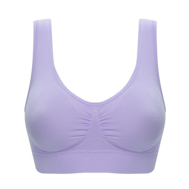 Pure Women Color Plus Size Ultrathin Large Bra Sports Bra Full Bra Tops Cup