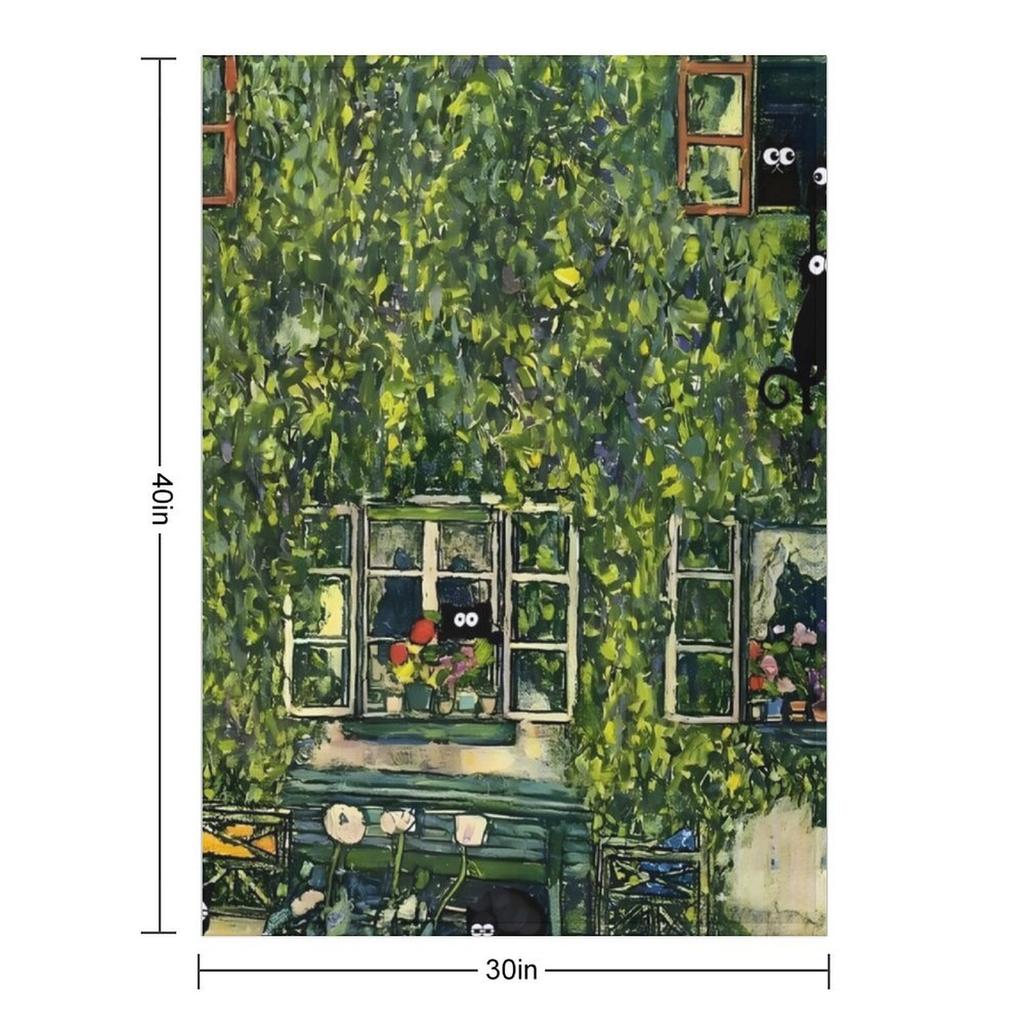 Gustav Klimt- House of Guardaboschi 1912 Throw Blanket Luxury Thicken Thermal Polar Stuffeds Blankets