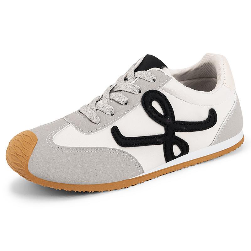Dexun Shoes Women's 2025 New Autumn Thick-soled Sneakers Breathable Mesh Soft-soled Sports Shoes