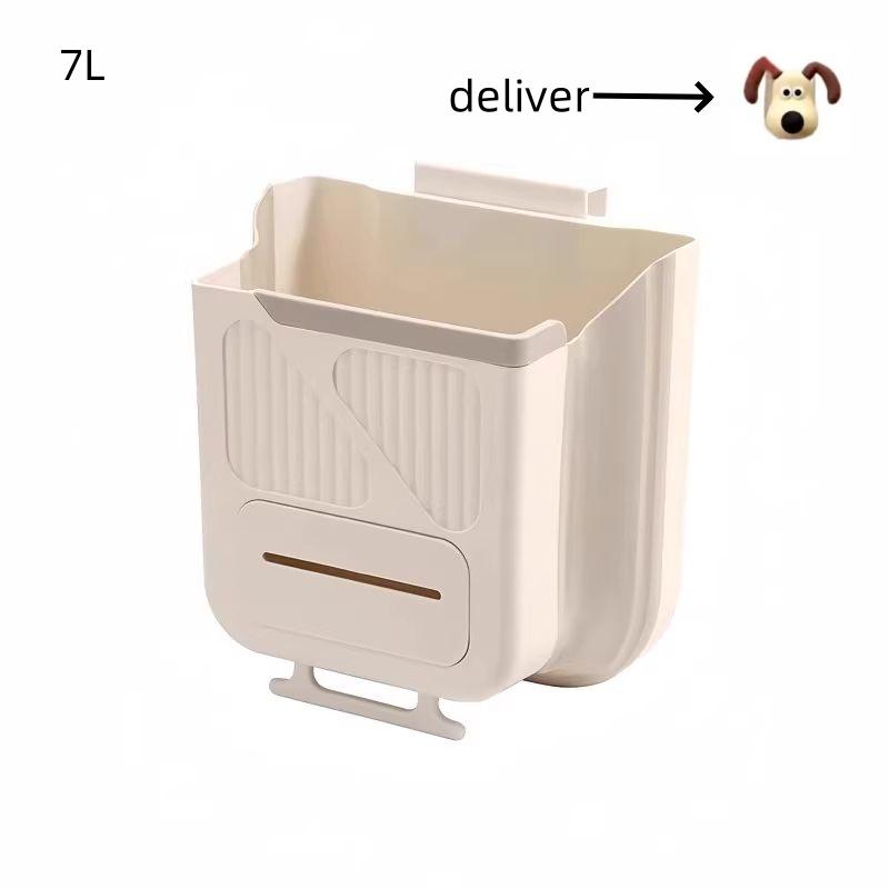 

Бытовое кухонное мусорное ведро, складное настенное мусорное ведро, без наклонов, большое настольное мусорное ведро, подвесной стиль, легко чистить