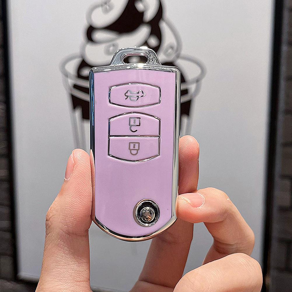 2/3 Buttons TPU Car Key Case Cover Shell Fob Holder Keyless For Mazda Demio 2 3 5 6 M3 M5 M6 CX-5 CX7 CX9 RX8 MX5 MPV