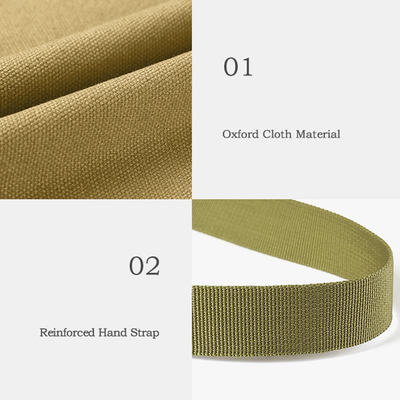 Camping Storage Bag Large Capacity Multifunctional Collapsible Utility Tote Bag for Picnic Travel Car Khaki