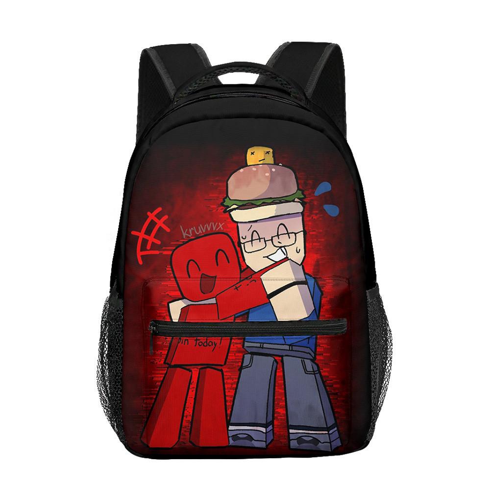 Roblox Forsaken Gubby Student Backpack With Breathable Polyester For Casual Travel Style A