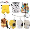 Mini Waist Golf Ball Pouch - PU Leather & Polyester, Portable Storage, Multiple Styles
