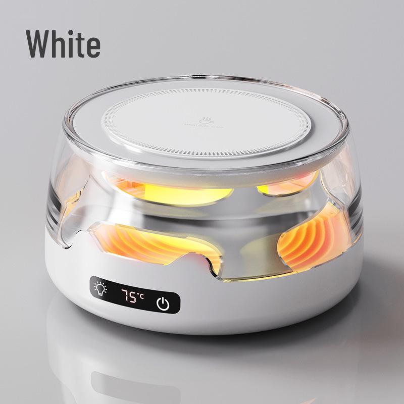 Smart Heating Coaster: Constant Temperature Cup & Night Light for Home, Office, Dorm EU Plug