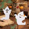Halloweenská duchová ozdoba Samostatně stojící duchová cedule Dekorace na patrový tác Duchový stolní střed pro Halloweenskou podzimní párty