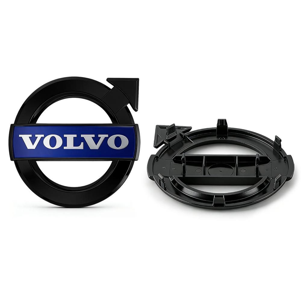 

For Volvo Rdesign V40 V50 S40 S80 XC60 S60 XC40 C40 V90 XC60 S90 T6 Car Front Hood Grille Badge Cover Emblem Auto Accessories