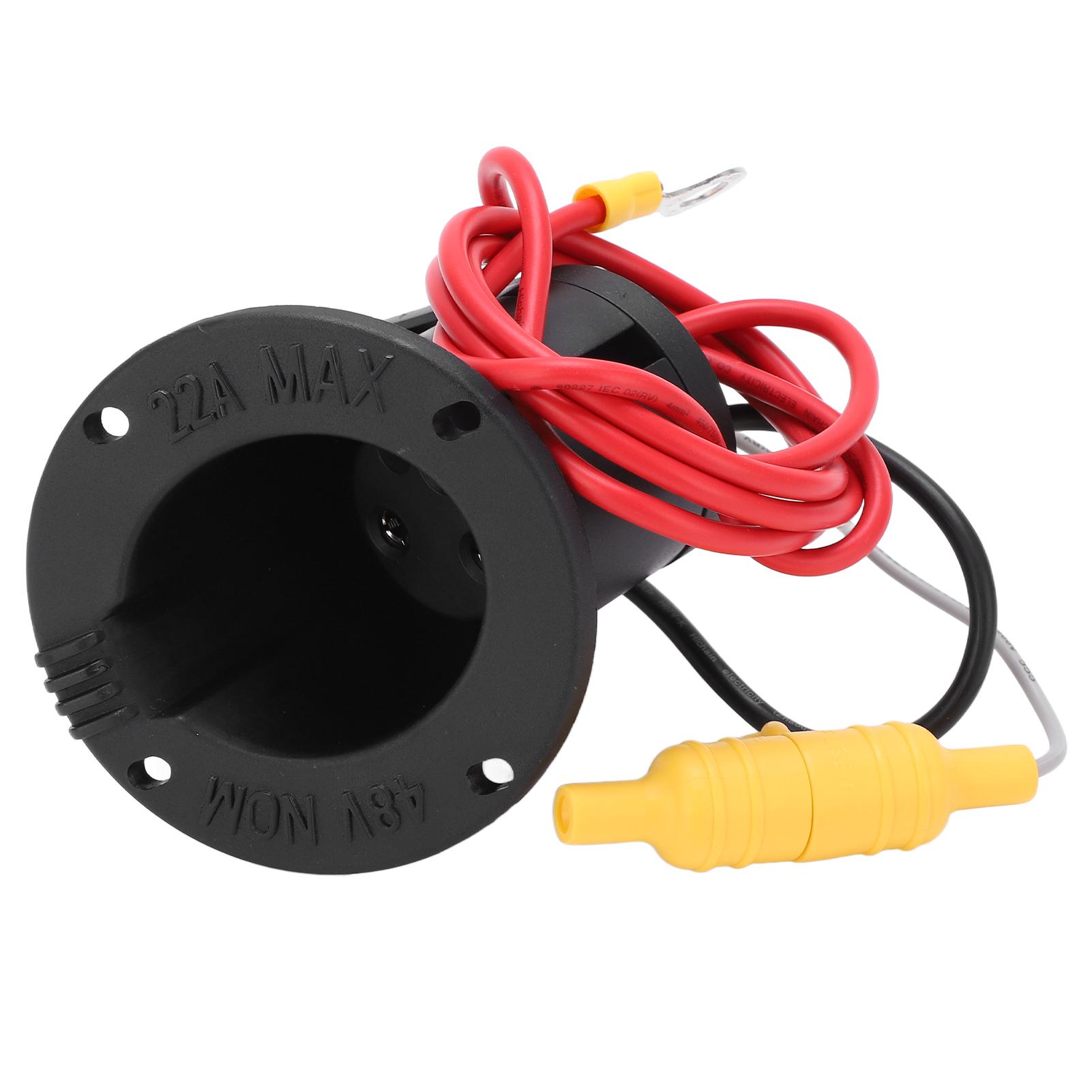 

DC 48 Volt Powerdrive Charger Fuse Receptacle Charging Socket 101802101 Replacement for Club Car DS Models 2000‑Up