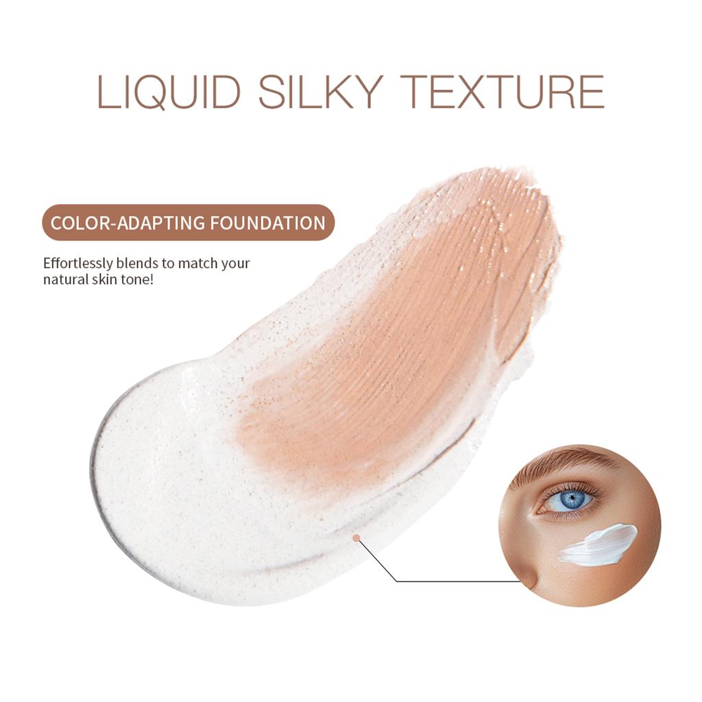 Xiaomi Color Changing Foundation 4 In 1 Moisturizing SPF 30+ Hydrating Color Longwearing Waterproof Travel Coverage Makeup Base