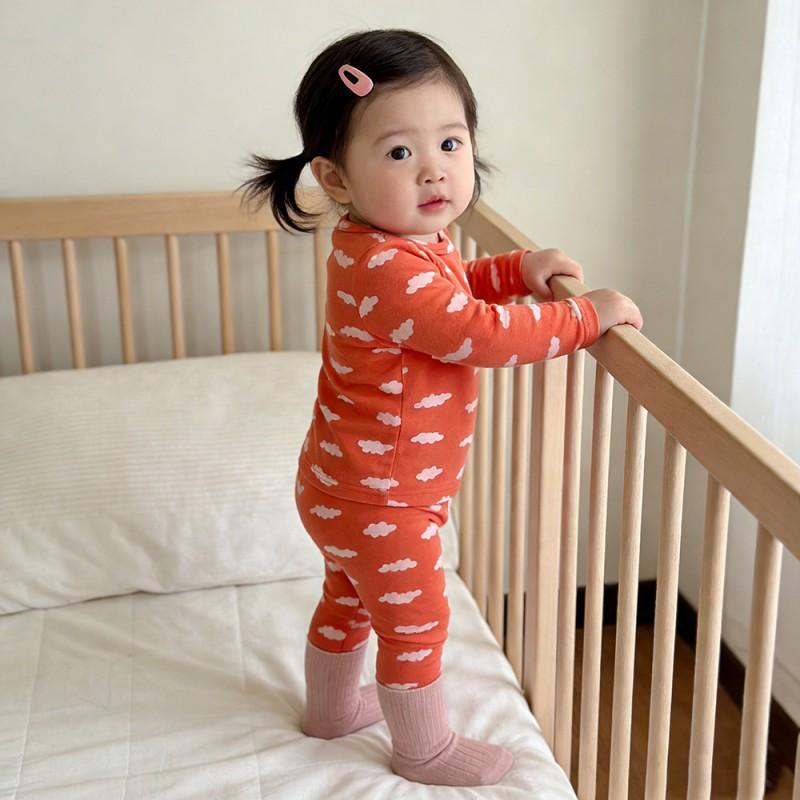 Kids Pajamas Set 2026 Winter Cotton Loungewear Boys Girls Toddler