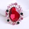New Popular Big Crystal Rhinestone Brooches for Women Costume Jewelry Brooch Wedding Bouquet Pin Party Decors
