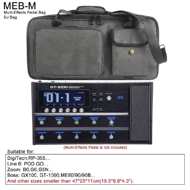 Light Weight Guitar Pedal Bag Durability Functional Guitar Pedalboard Carriers for Ample Storage And Stability