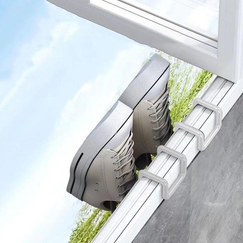 2 Pezzi Scaffale per Scarpe per Asciugatura Ganci Multifunzione Asciugatura Scarpe Salvaspazio Organizzatore Scaffale per Conservazione Scarpe
