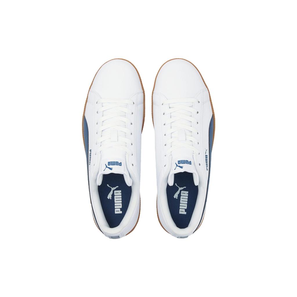 Puma Up Leather Retro Casual Durable Lightweight Low-Top Sneakers Unisex Sneakers White Blue 372605-21