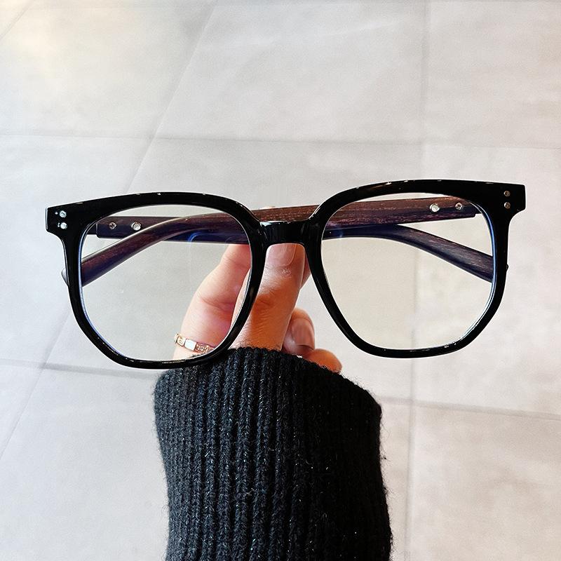 Gjennomsiktig datamaskinbrilleinnfatning Kvinner Menn Antiblått lys Runde briller Blokkerende briller Optisk brillebrille