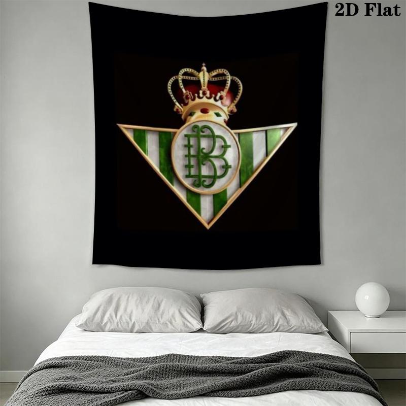 Real Betis Wall Tapestry Aesthetic Wall Hanging Printed Fabric Blanket Decorative Tapestries for Bedroom Living Room Home Decor