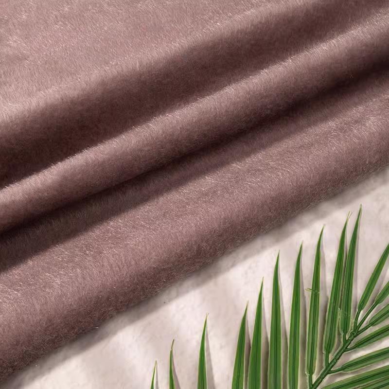 Plain Color Super Thick Faux Mink Fur Fabric Horsehair Flocking Plush Fabric DIY Sewing Sofa Clothing Luggage Shoes Toys Fabric
