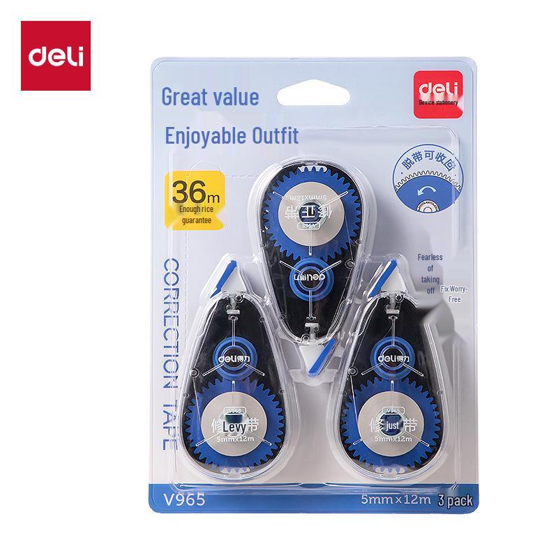 

Deli V965 Large Capacity Super Value Correction Tape Pack