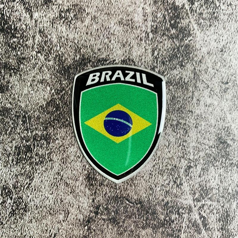 Universal 3D Reflective World National Flag Stickers Decals for Car Motorcycle Exterior Decoration