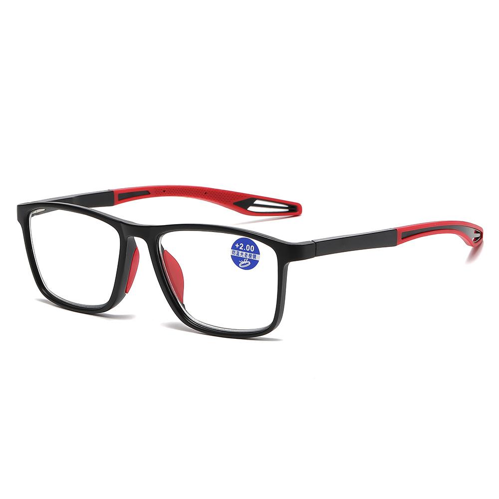 Sports Anti-Skid Reading Glasses Anti-Blue High Definition Flat Glasses Spring Foot Reading Glasses