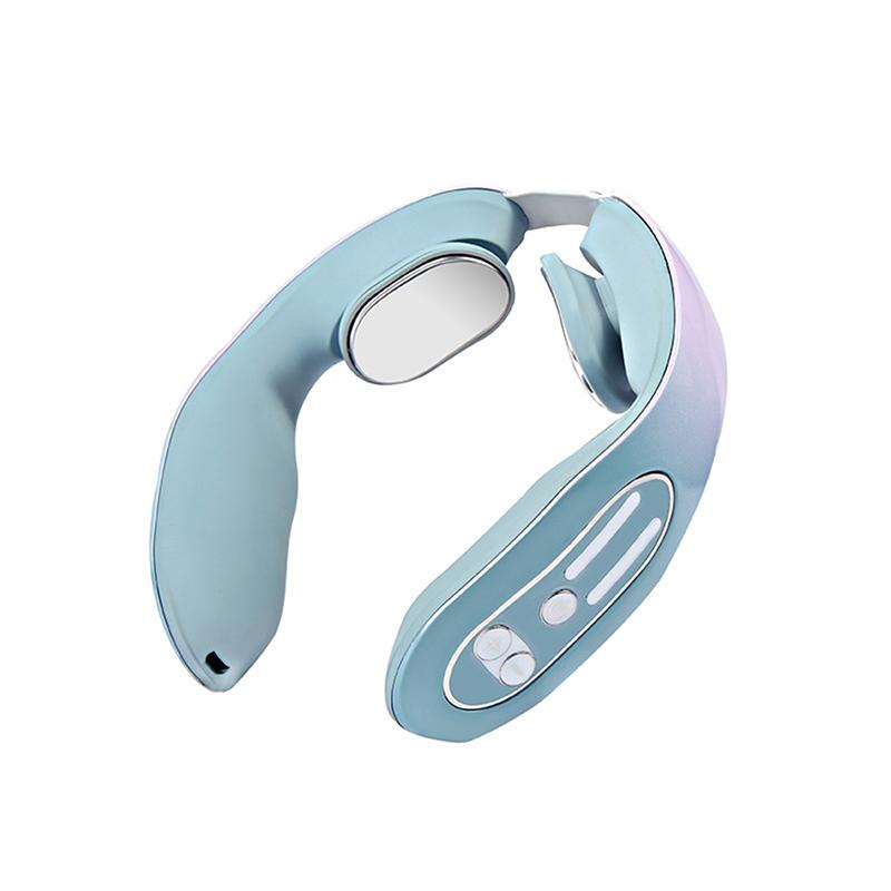 2 Massage Head And Neck Massagers Shoulder Kneading And Relaxation Blue Light Hot Compress Gradient Color Massager