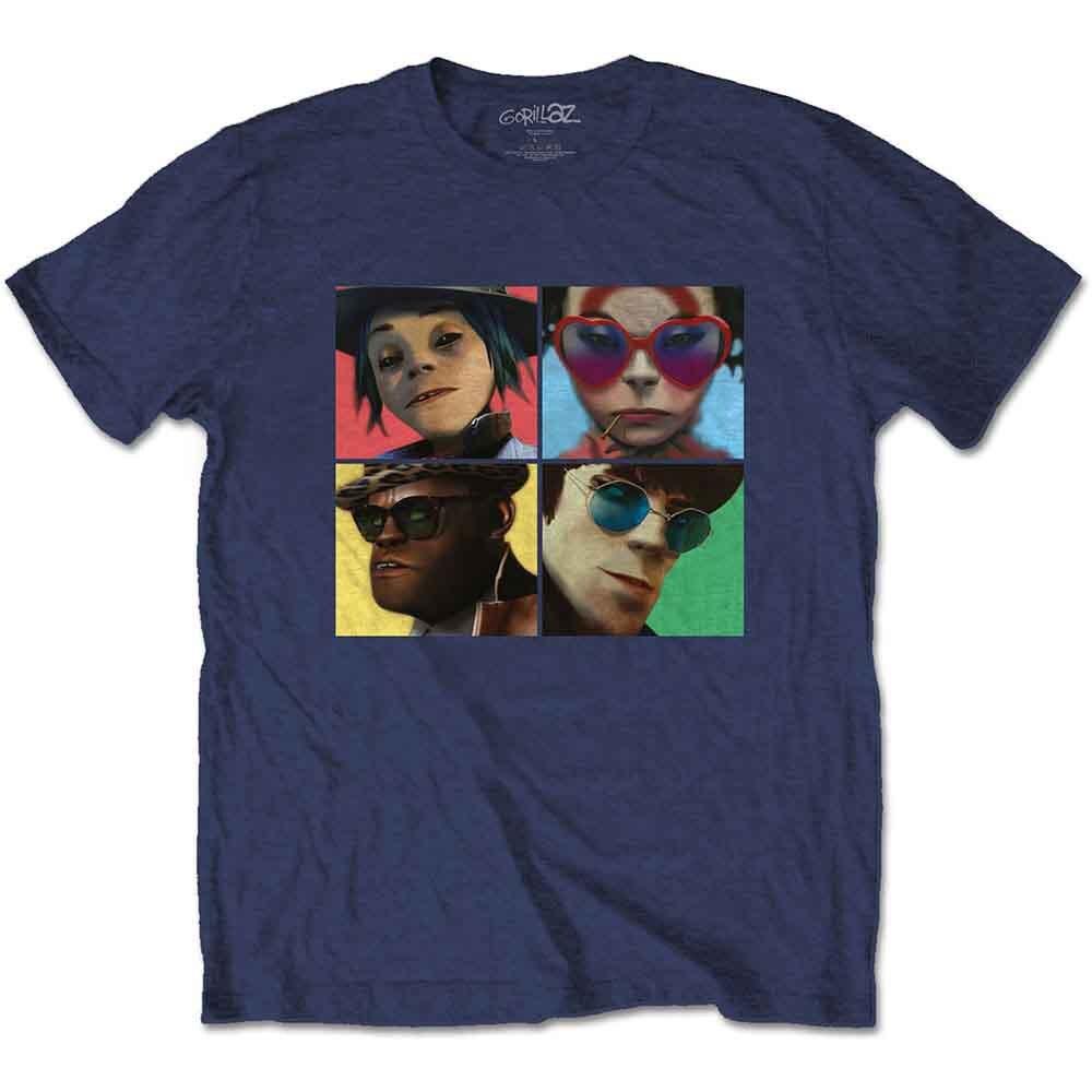 Gorillaz Humanz T-Shirt Blue New Unisex T-Shirt M