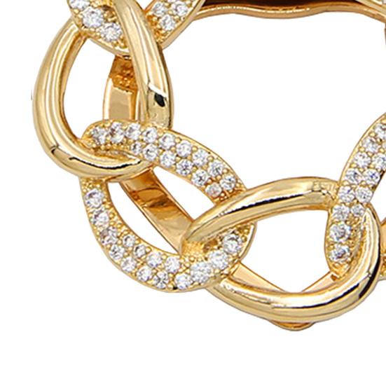 Brooch Pin Flower Twist Shape Sparkling Rhinestones Imitation Pearls Decor Scarf Buckle Sweaters Collars Hats Bags Coats Scarves Accessory