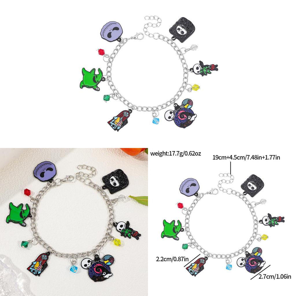 Halloween Cartoon Geistermama Armbänder Mit Legierungsanhänger Für Geschenk Und Partydekoration
