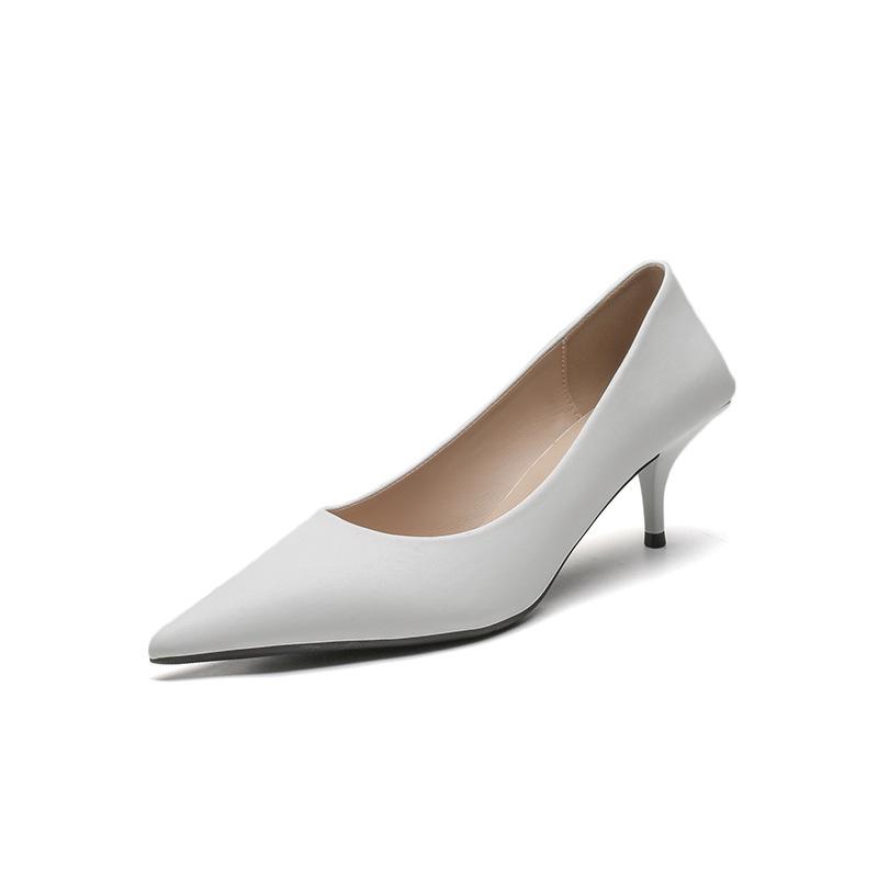 Pointed Shallow Mouth Shoes Summer 2025 New Heels Professional Single Shoes High Heels Women's Stiletto Fashion