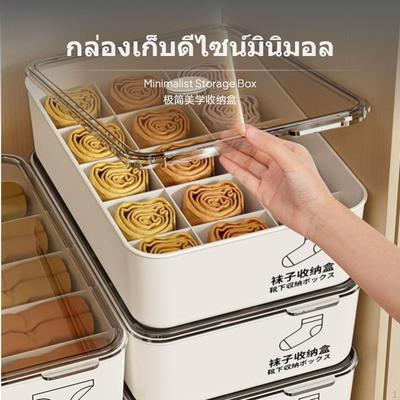 3Piece Underwear Organizer Set, Closet Drawer Divider Box, Large Capacity, PP & ABS Material,
