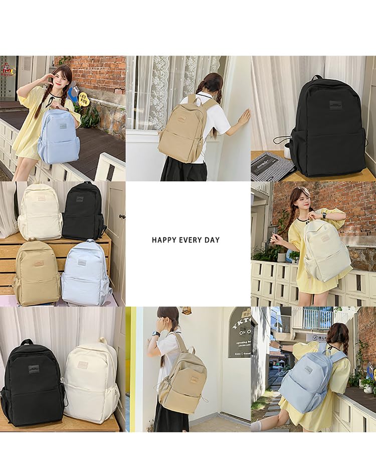 ZESU Women's Korean-Style Backpack, Large Capacity, School Bag for High School Students, Commuters, and Men, Outdoor Bag, Business Bag for Junior