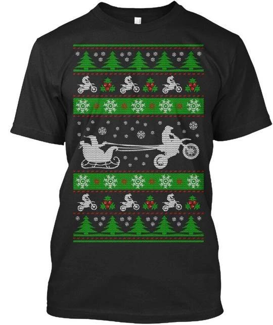 

Easy-care Dirt Bike Ugly Christmas Ltd. TTshirt Made in the USA Size S to 5XL 2XL