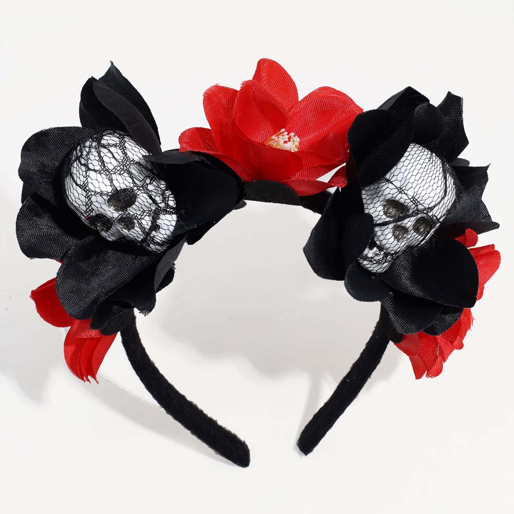 Rose Flower Crown Halloween Headband Halo Crown Headwear Halloween Flower Hairbands  Kids/Children