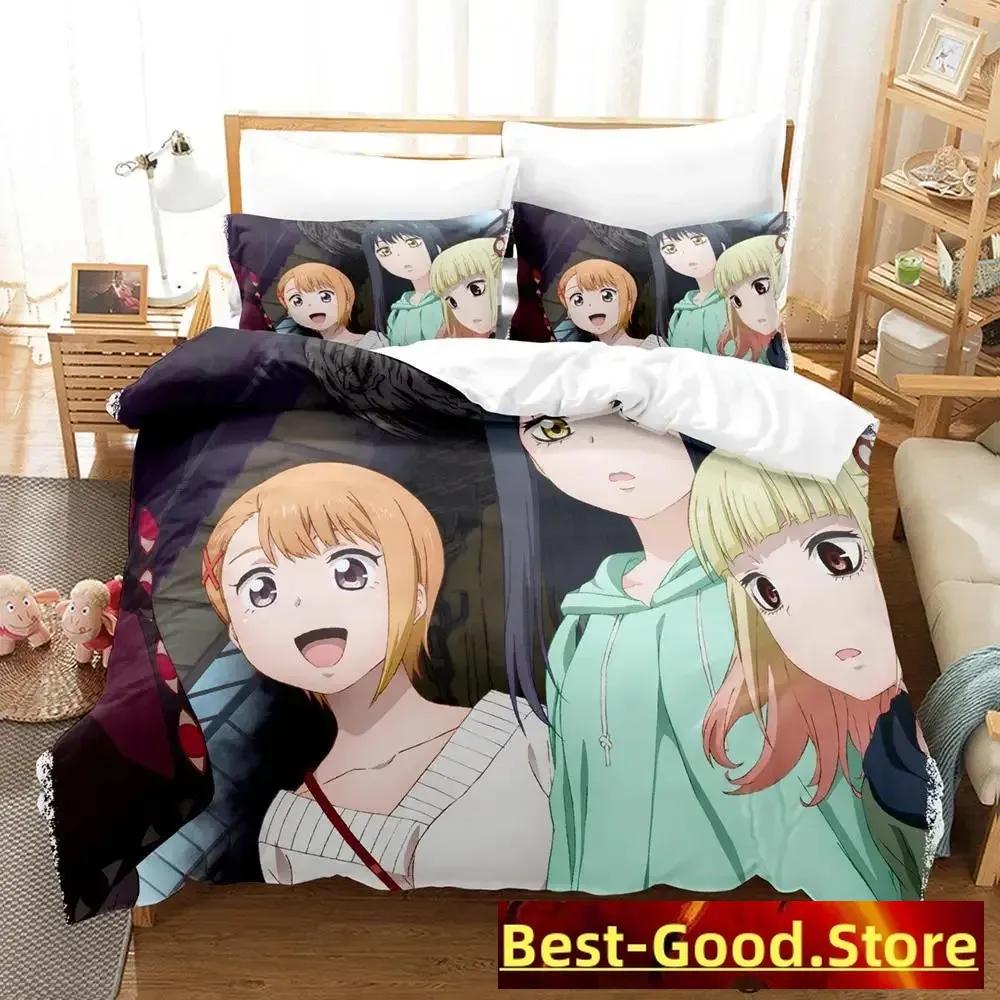 Mieruko chan Bedding Set Single Twin Full Queen King Size Bed Set Adult Kid Bedroom Duvetcover Sets Anime parure de lit Bed