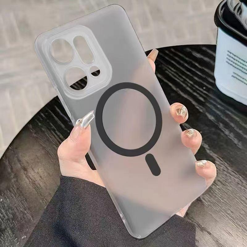 Applicable To OPPO FindX9Pro Ice Mist Magnetic Suction Reno16 Mobile Phone Case Skin-friendly K13 Simple Protective Case