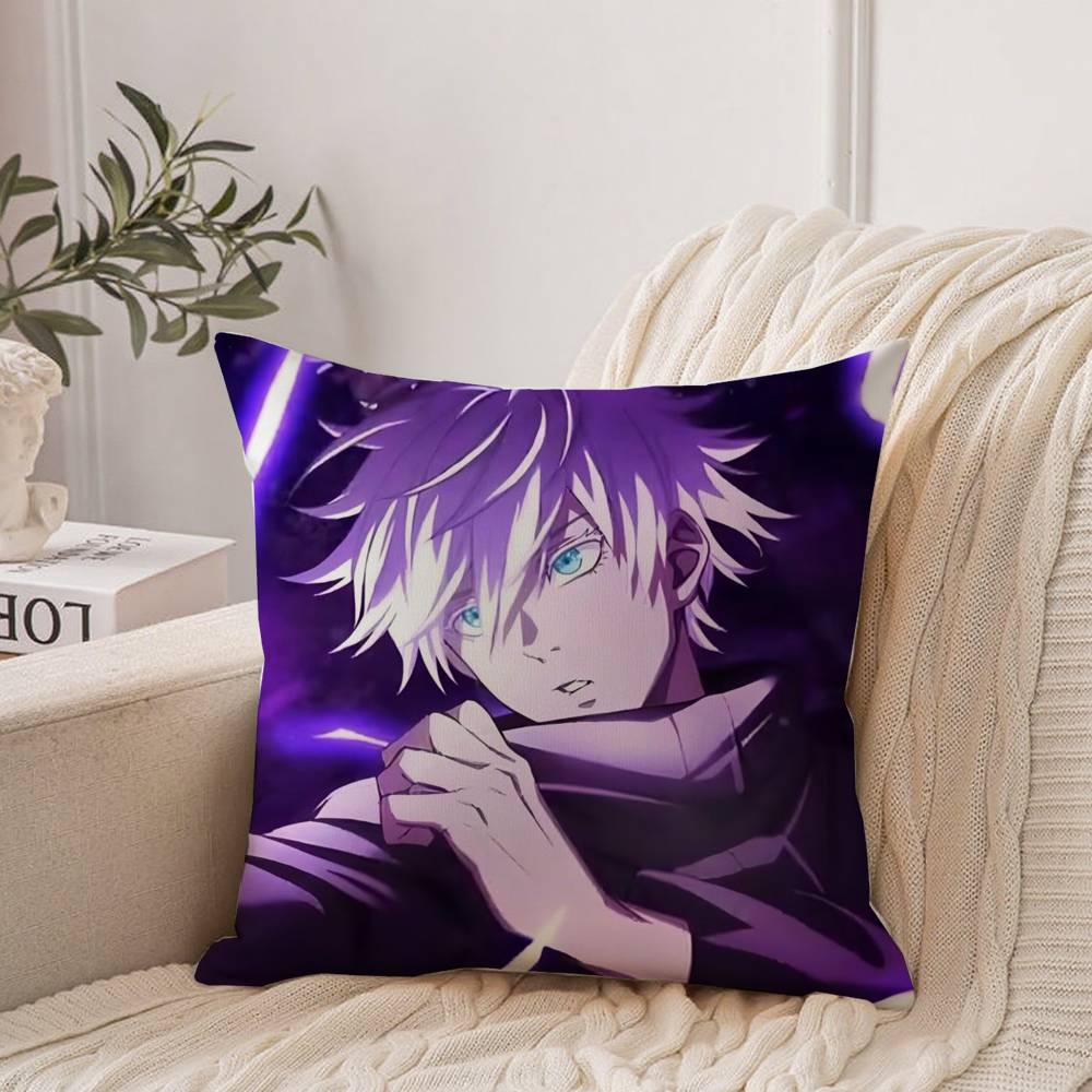 J-Jujutsu Kaisen Gojo Satoru Pillow Case Home Decor Throw For Sofa Bed Car Room Decor Gift Idea