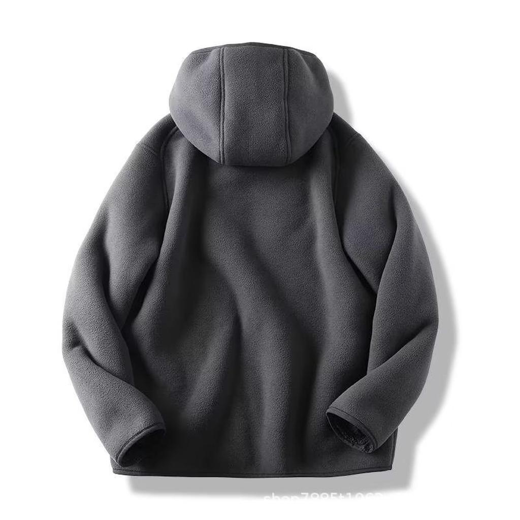Men And Women With The Same Chunky Warm Hooded Sweater Casual Casual All Loose Windproof Jacket