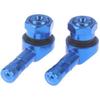 2 Motorcycle parts CNC Aluminum 11.3 Millimeter Tire Valve Stem 90 Bevel Angle(Blue)